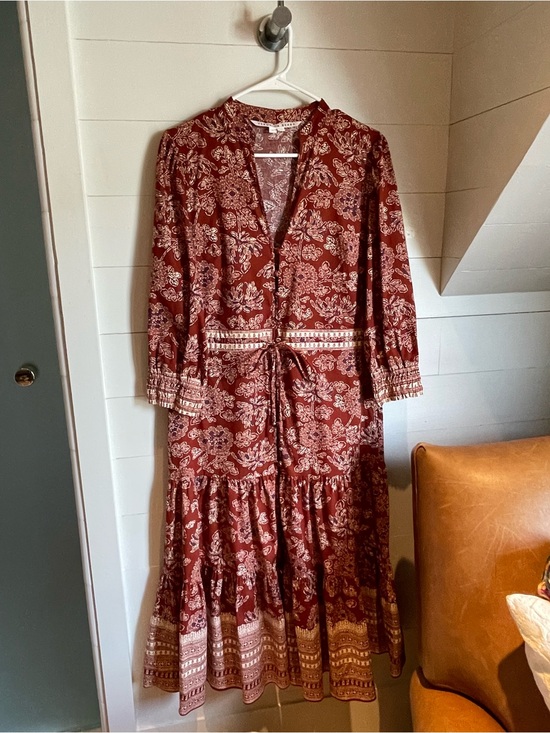 Veronica Beard Dresses & Skirts - Veronica Beard Rust Floral Tiered Maxi Dress